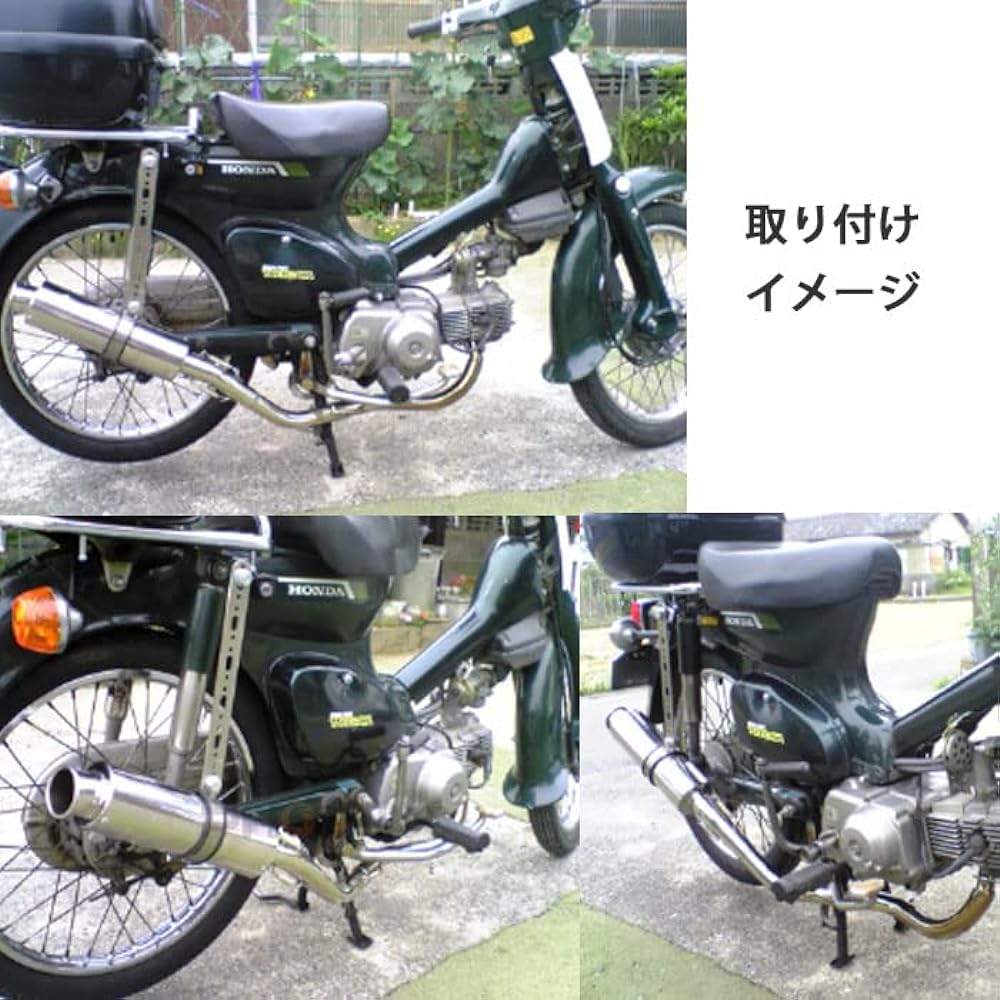 PHOENIX Stainless Steel Muffler Bike Custom Monkey Gorilla DAX TB Stainless Heavy Bass Muffler Cub 50 70 90 Super Cub Little Cub