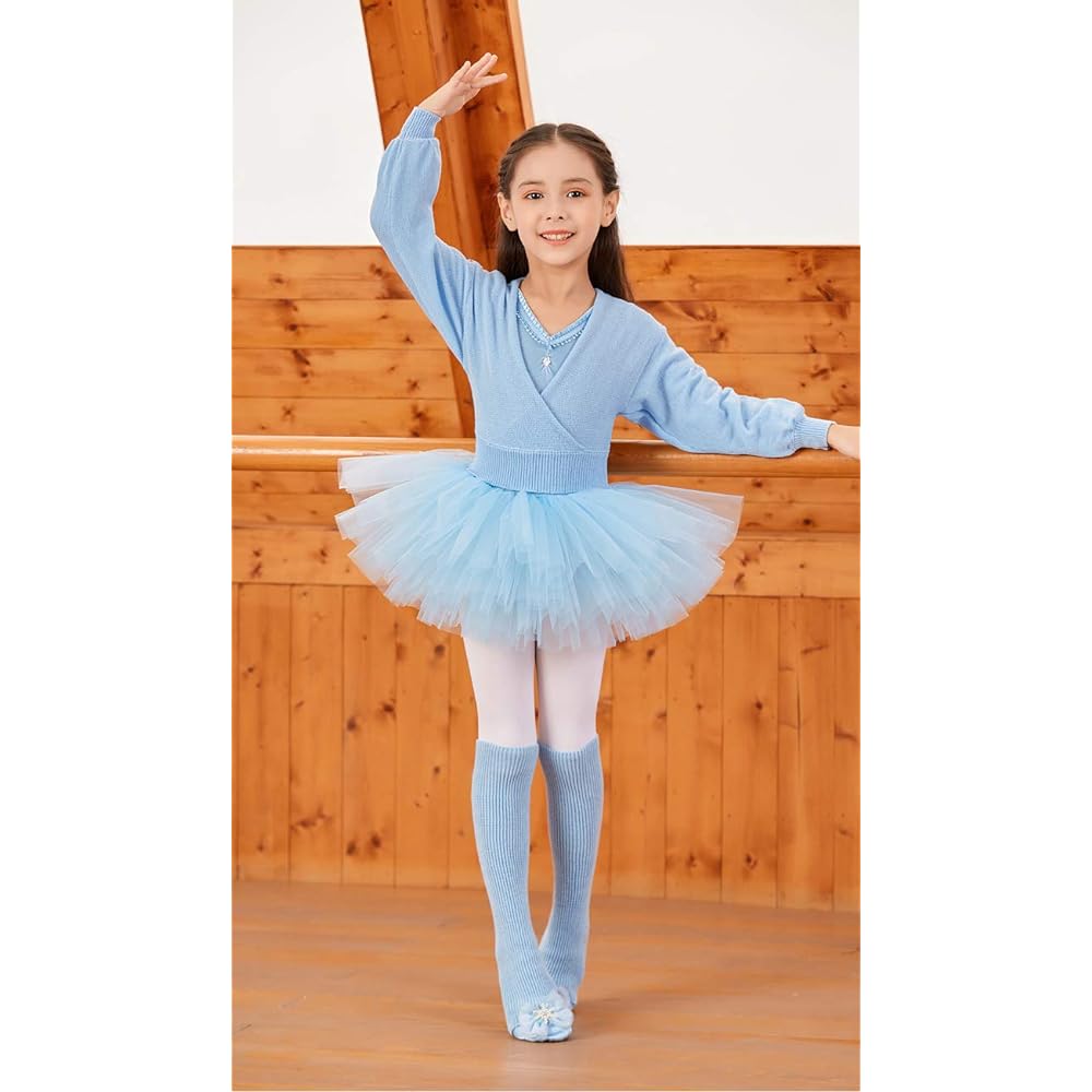 Manana ma35 Cachecoeur Sweater Ballet Kids Junior Warm-up Thermal Wear