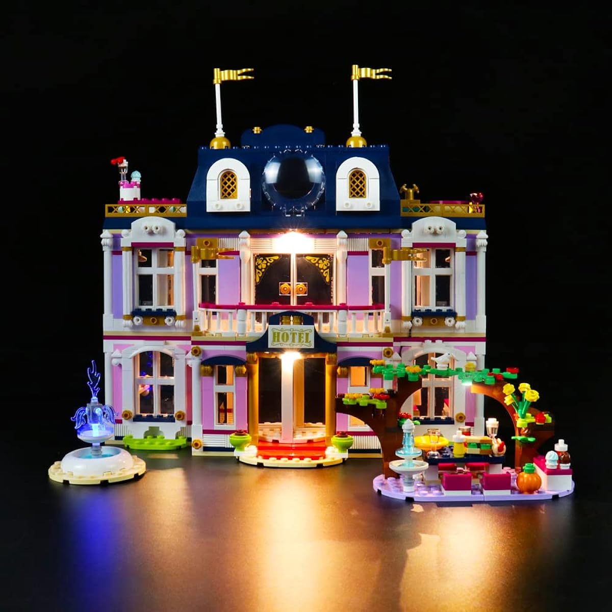 LED Light Kit for Lego Heartlake City Grand Hotel, Decorative Lighting Set for Lego Friends 41684 Building Blocks Model Creative Gifts for Girls DIY Interactive Toys, Light Only, No Lego (Standard Version)