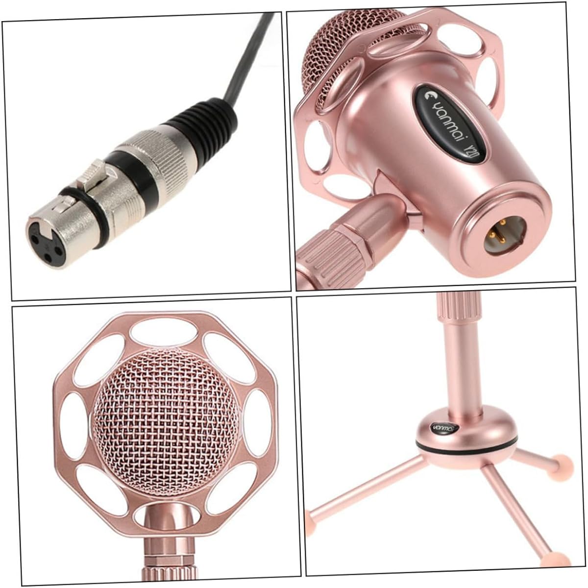 VICASKY 3 Set Gaming Microphone Computer Microphone Stand Pink Microphone Stand Microphone Mount Host Microphone Streaming Microphone Microphone A