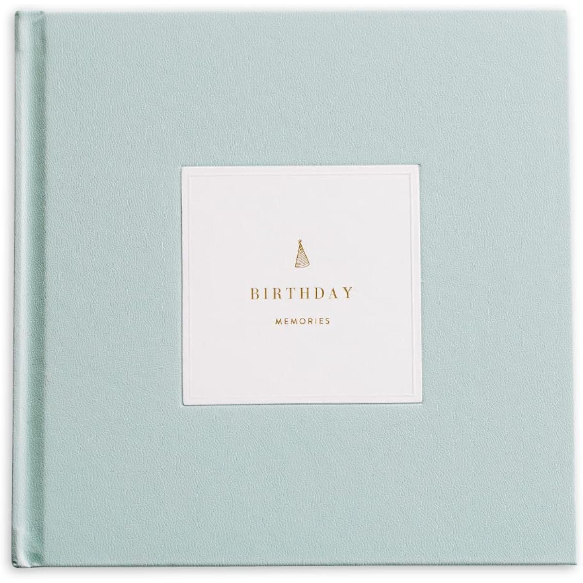 Promptly Journals, My Birthday Memories: A 20 Year Anniversary (Powder Blue, Leatherette) | Birthday Memory Journal | Annual Memory Journal | Birthday Gifts for Adults |