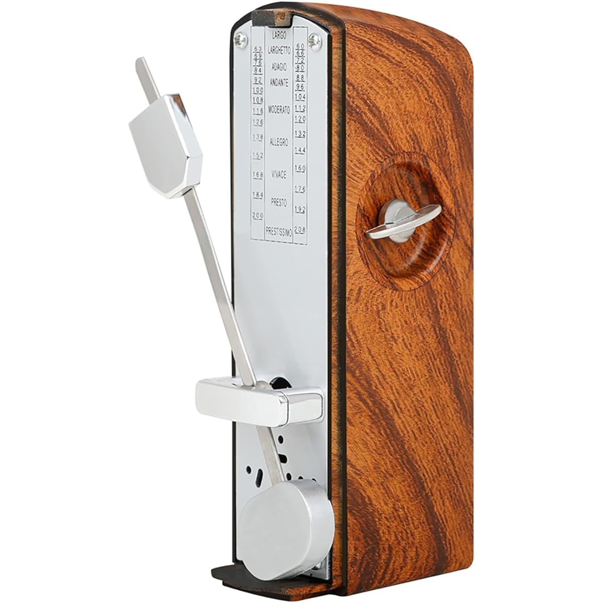 Metronome for musical instruments Mechanical metronome musical instrument violin rhythm machine Easy to operate (Color: Natural, Size: One size)