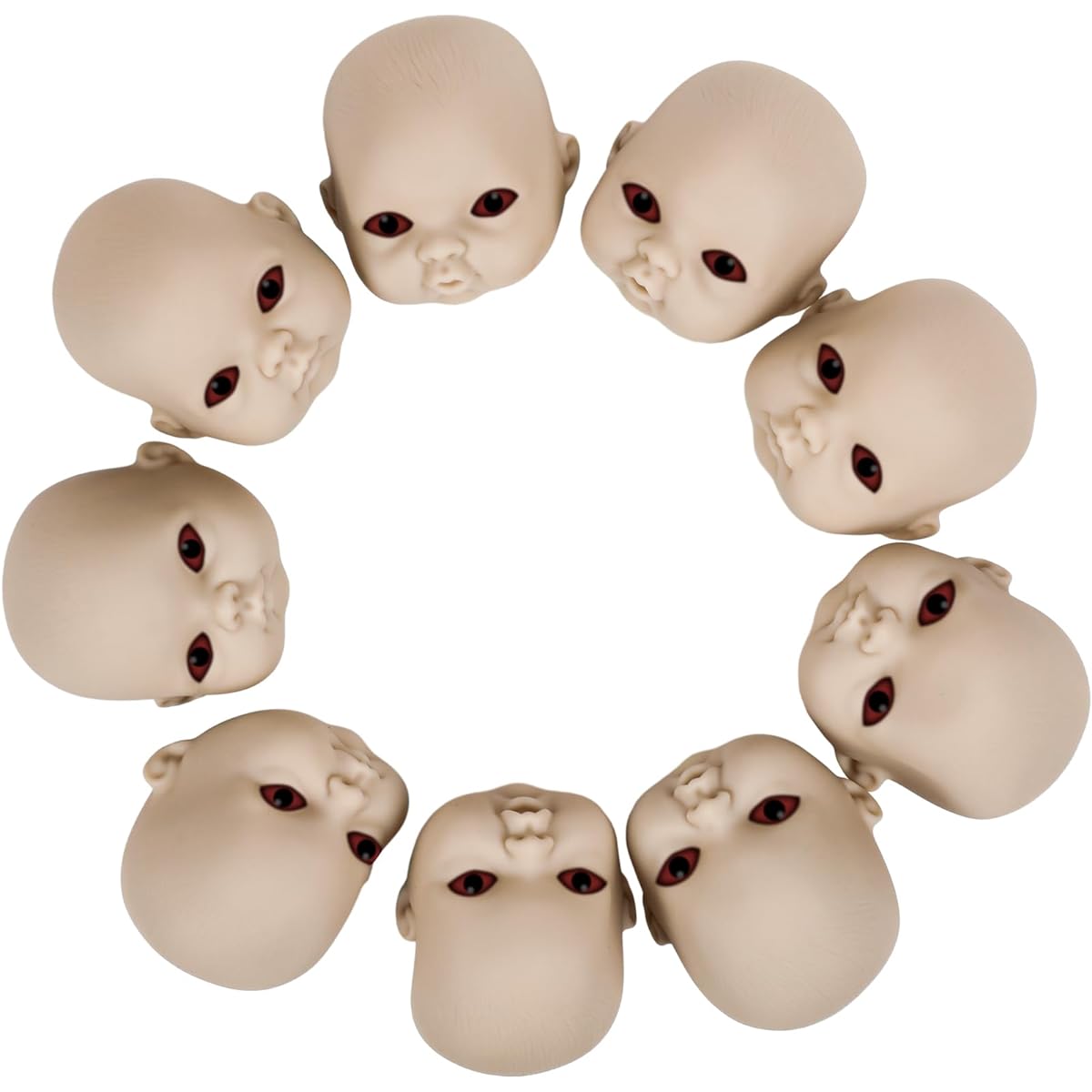 Libima 15pcs Halloween Doll Head Baby Doll Head Haunted Doll Head Creepy Doll Parts Scary Halloween Decorations Halloween Party Decoration Supplies