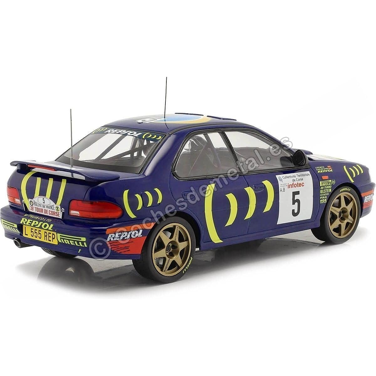 IXO 1/18 Subaru Impreza 555 1995 Rally Catalunya Winner #5 C. Sainz