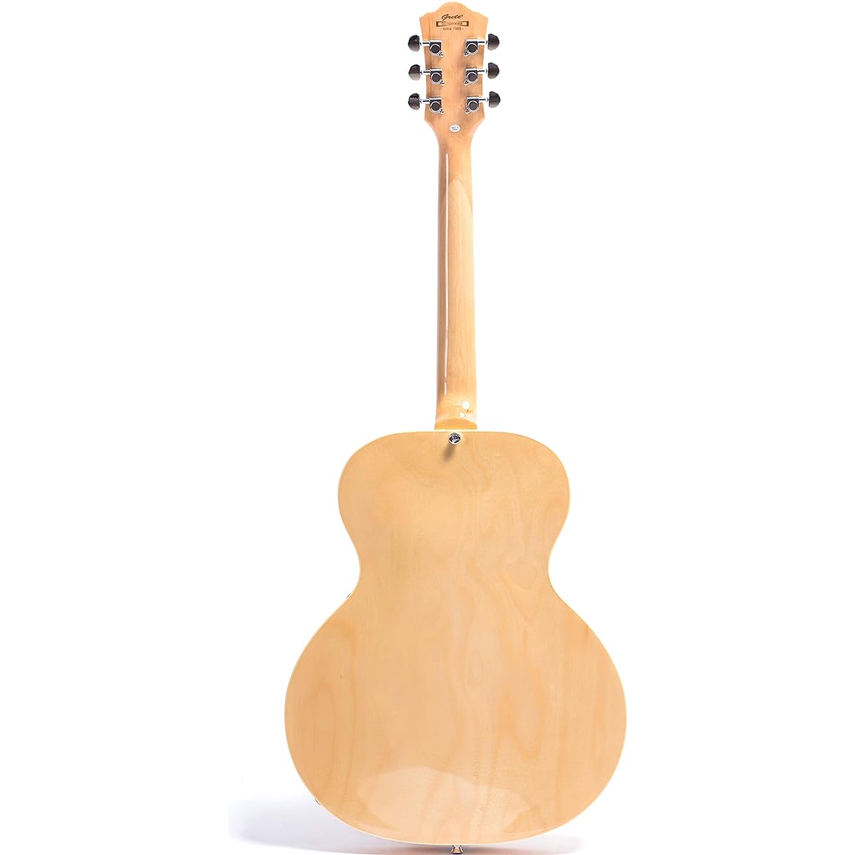 GROTE Jazz Electric Guitar Semi-Hollow Body Chrome Hardware (Natural)