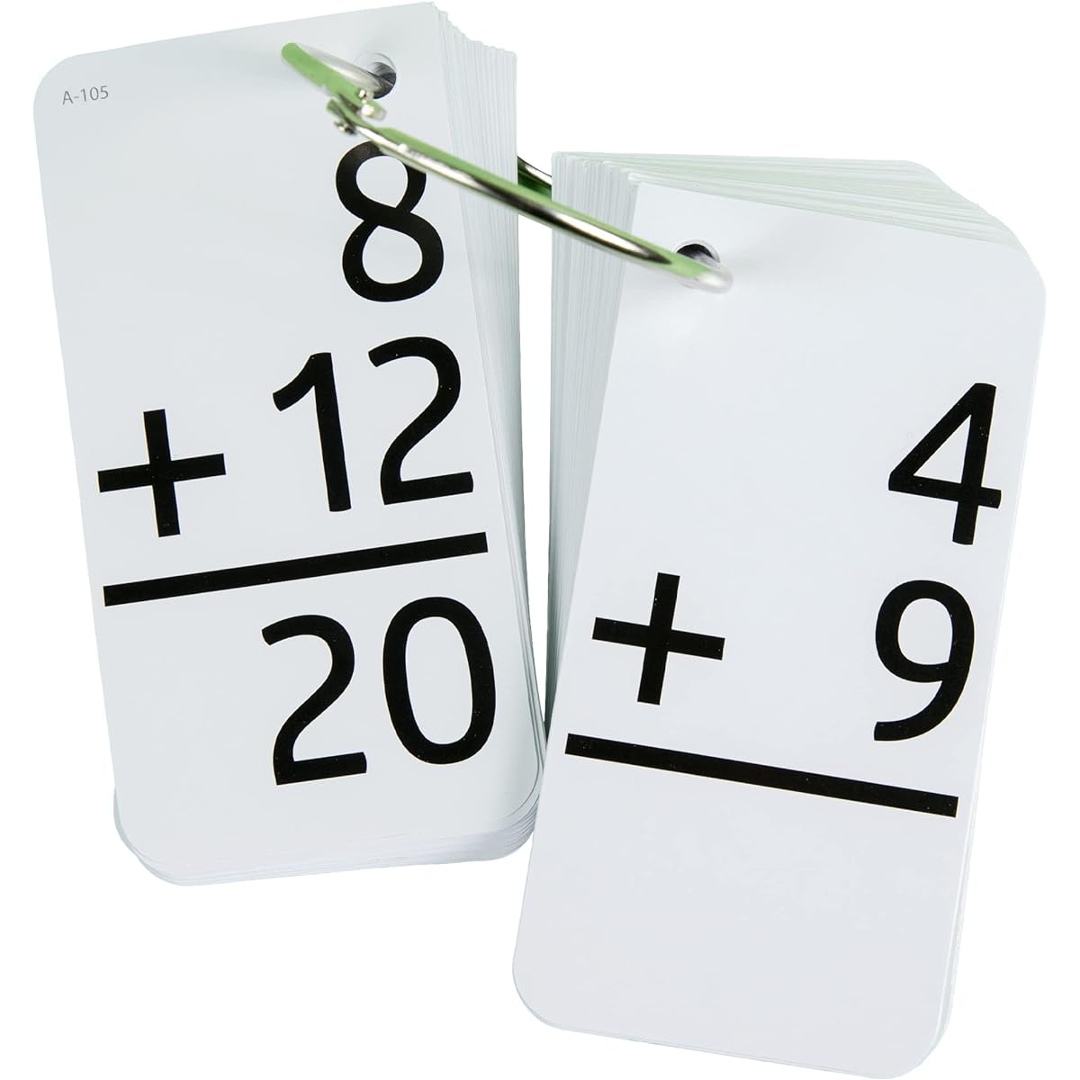 Star Right Addition Flash Cards, 0-12 (Facts, 169 Cards) 2 Rings