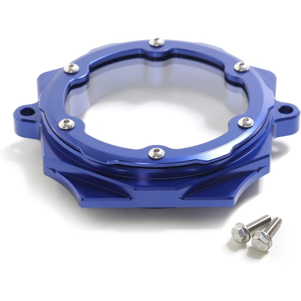 SFriding Cylinder Head Side 3 Cover with Clear Window Full Clear Camshaft Cover Yamaha Raptor 700 2006-2022, 1S3-11185-00-00, 1S3-11185-10-00, Blue Base Blue Cover