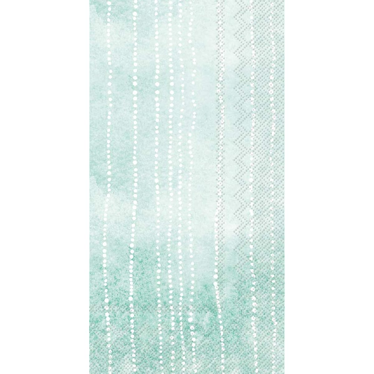 Boston International IHR 3-ply Paper Napkins, 16-pack, Guest Size, Lots of Dots, Green