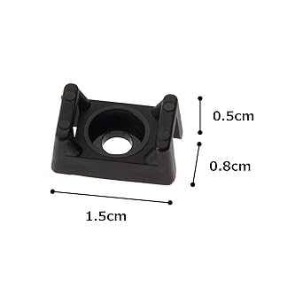 Panduit Tie Mount Weatherproof Polypropylene Black TM2S8-M100