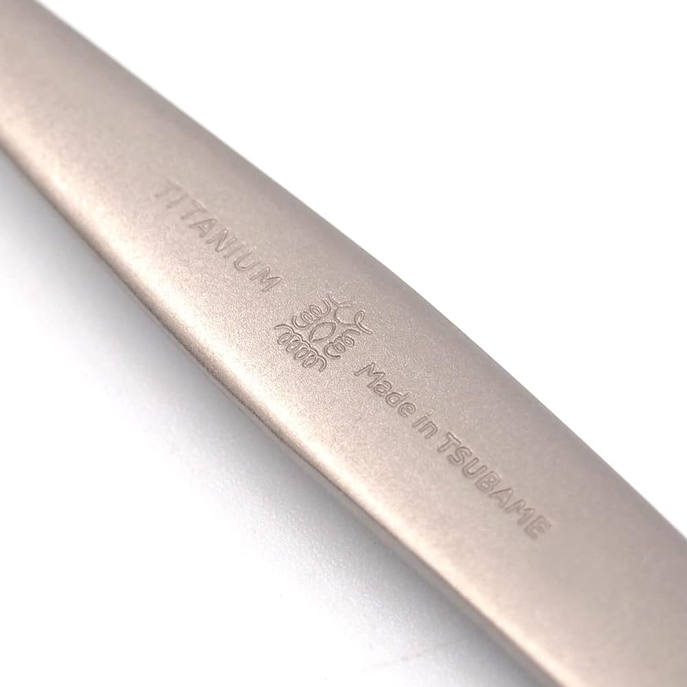 [Made in Tsubame-Sanjo] Village blacksmith pure titanium camping cutlery set (spoon/fork) with case MK-6029 Titanium spoon/fork set made in Tsubame-Sanjo!