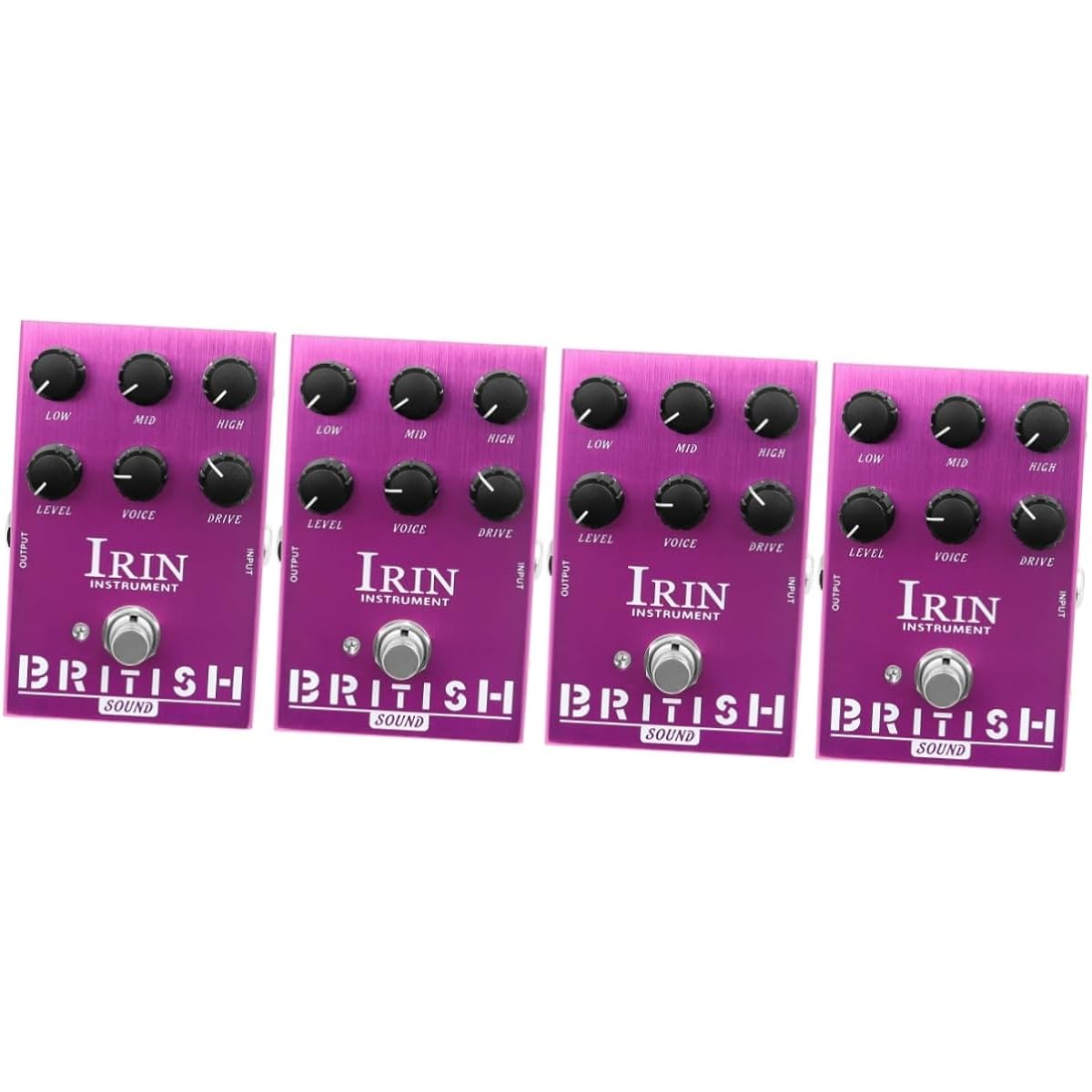 Vaguelly 4pcs Electric Guitar Effector Delay Pedal Digital Delay Guitar Effector Guitar Single Block Effector Electric Guitar Pedal Analog Delay Guitar Effect Mini