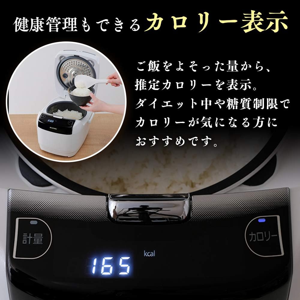 Iris Ohyama Rice Cooker IH 3 Cups Extra Thick Pot Brand Measured Cooker White RC-IC30-W