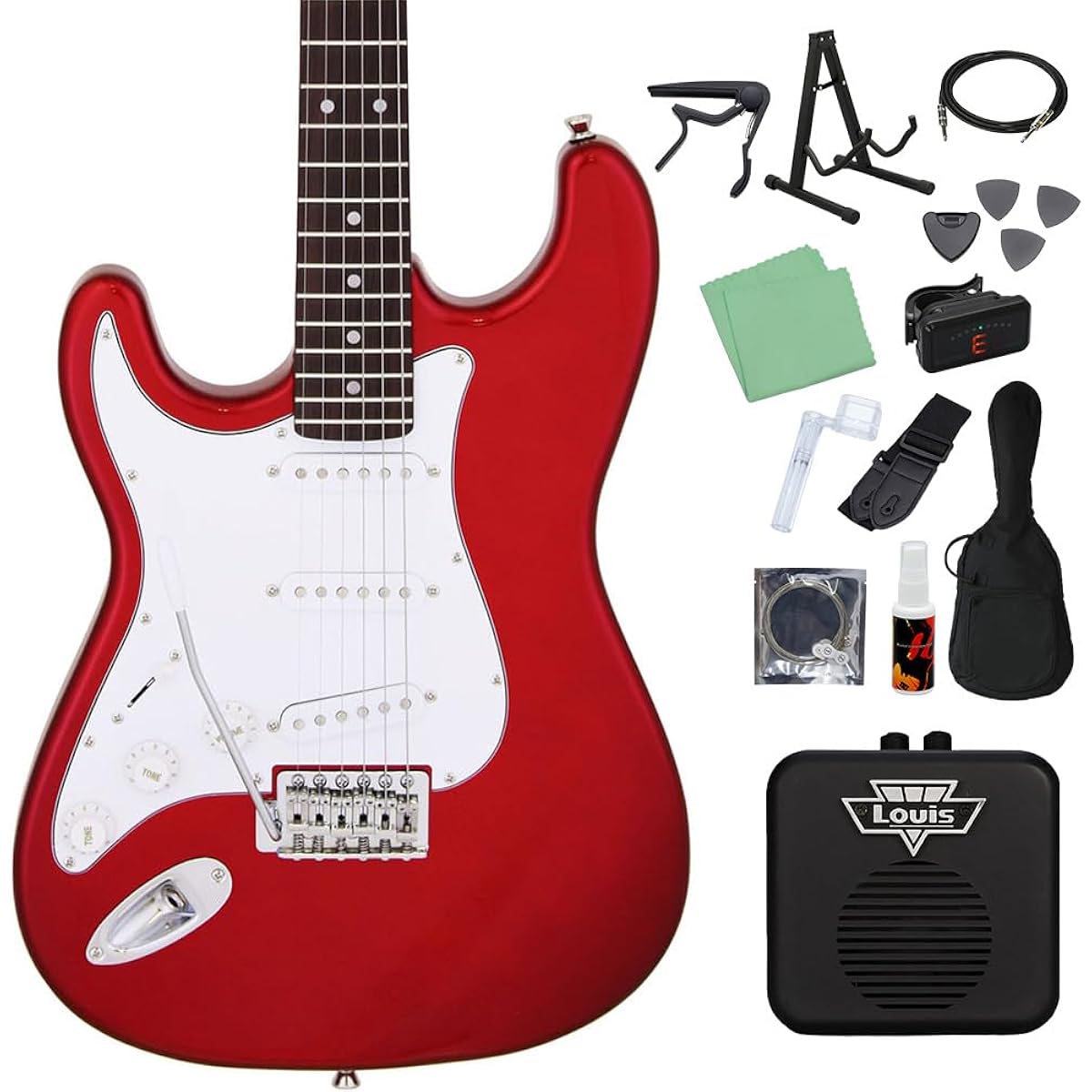 LEGEND LST-Z L/H CA Electric Guitar Beginner 14-piece Set [With Mini Amplifier] Left-handed Legend