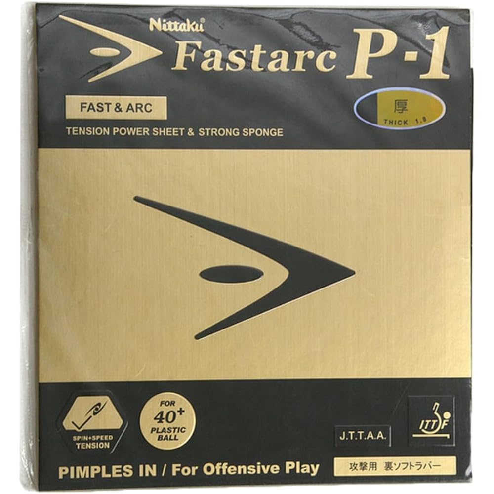 Nittaku Table Tennis Rubber Fastaku P-1 Back Soft Tension NR-8719 (Spin)