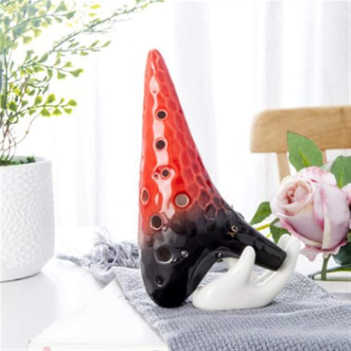 12 Hole Alto C Key Ocarina 12 Hole Ceramic Ocarina Student Beginner Wind Instrument Ocarina Musical Instrument