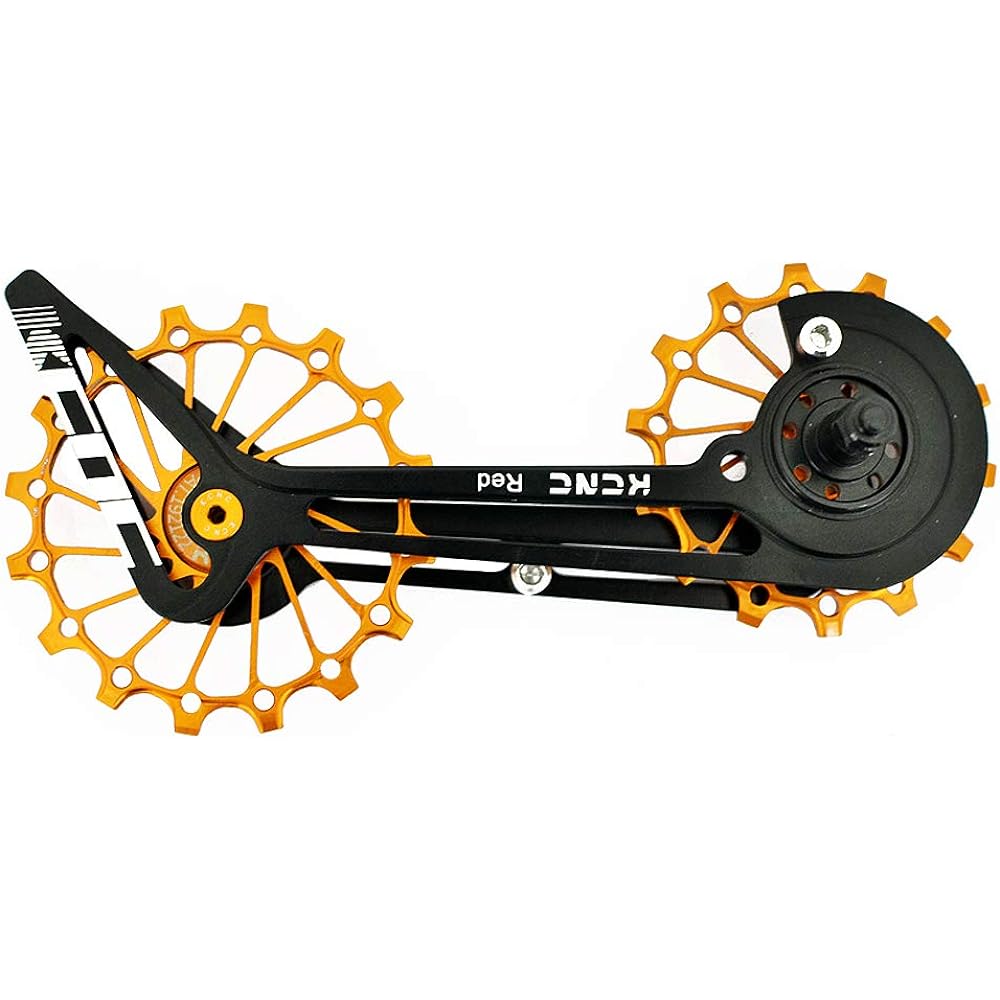 KCNC Road Oversize Pulley Wheel Cage For SRAM Red Force Rival Mechanical, Gold, KOT39-002G, SK2050
