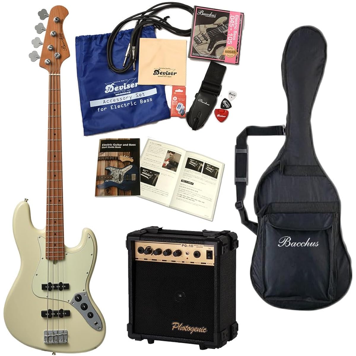 Bacchus BJB-1 RSM/M Electric Bass Set (PTL-SOB)