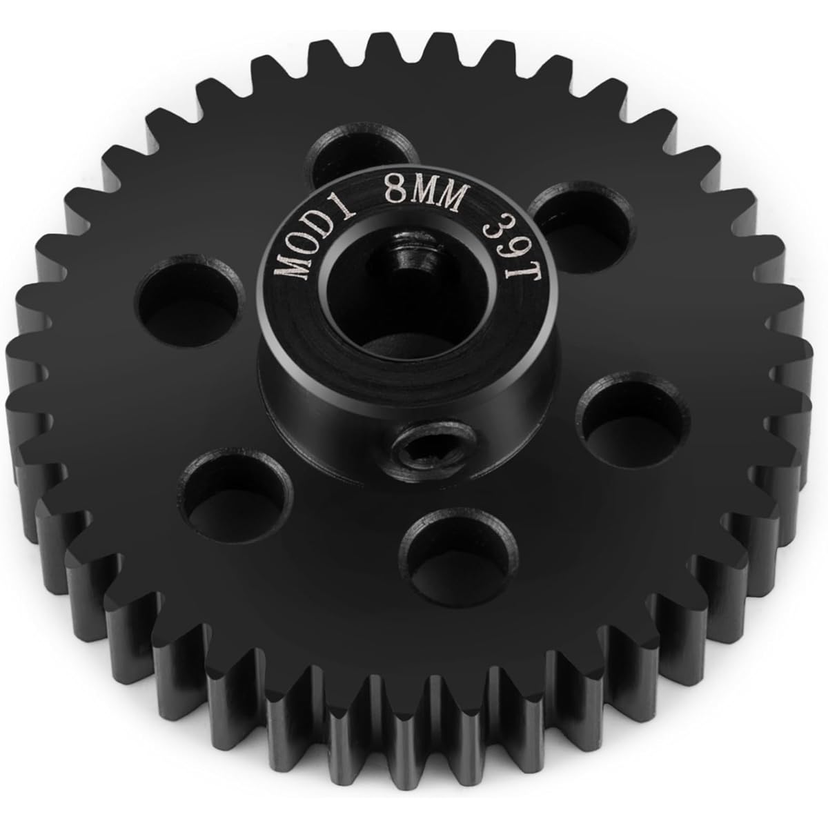 BRKRC M1 Steel Motor Gear Pinion 8mm 22T 23T 25T 26T 27T 30T 33T 35T 37T 39T for 1/5 X-MAXX RC Model Car Buggy Truck Parts (39T)