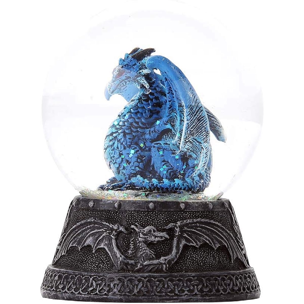 Quiksilver Dragon Water Globe with Glitters 80mm Home Decor Gift Collectible