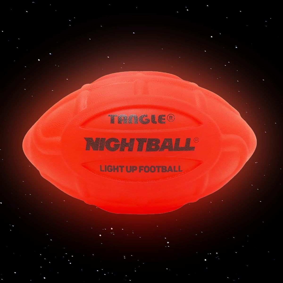 Night Ball Tangle Glow in the Dark Inflatable LED Football - Football with Bright LED Lights - For Kids and Adults - Ideal Football Gift for Teen Boys