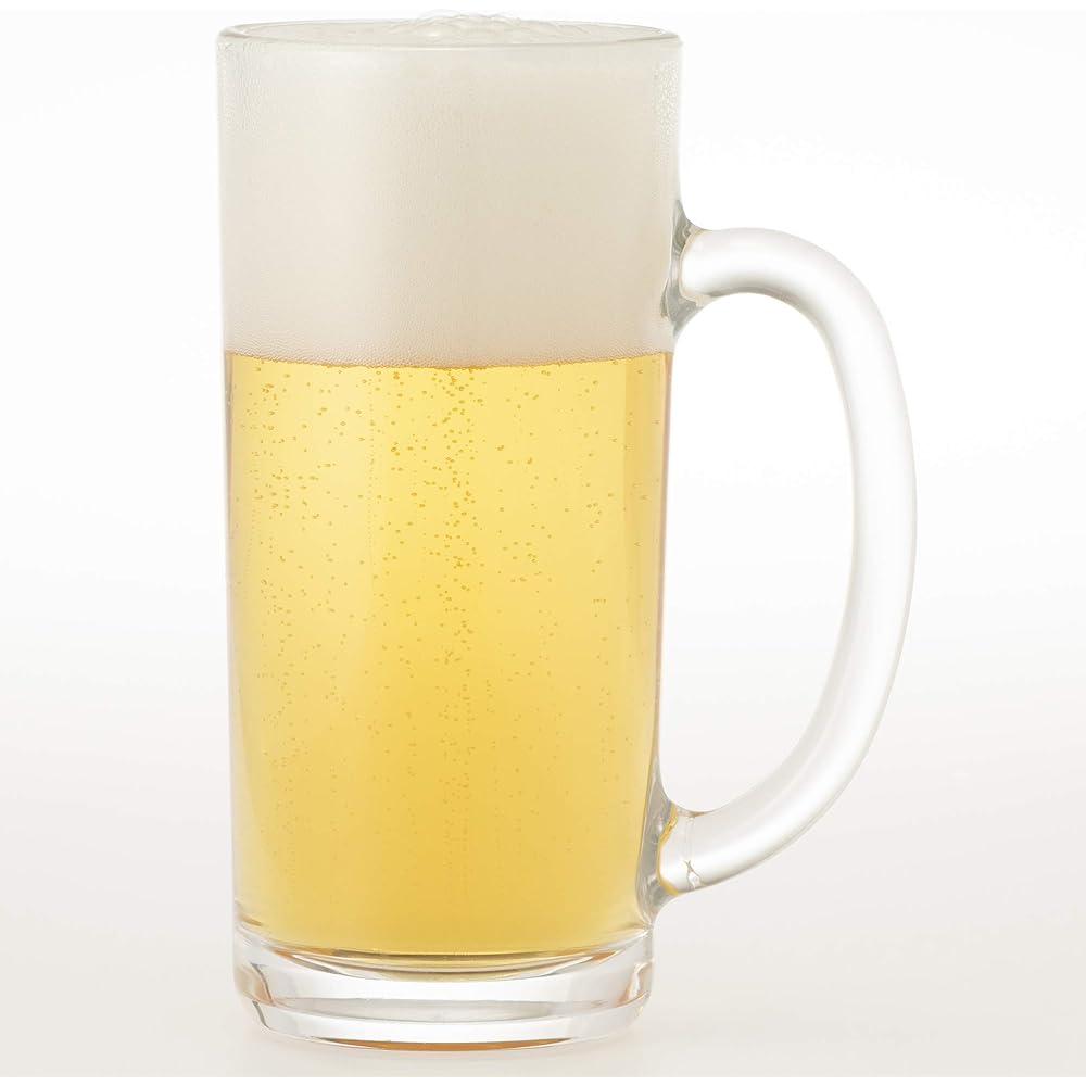Toyo Sasaki Glass Beer Mug 360ml Alpha Made in Japan Dishwasher Safe P-06432-JAN-1ct 24 Pieces