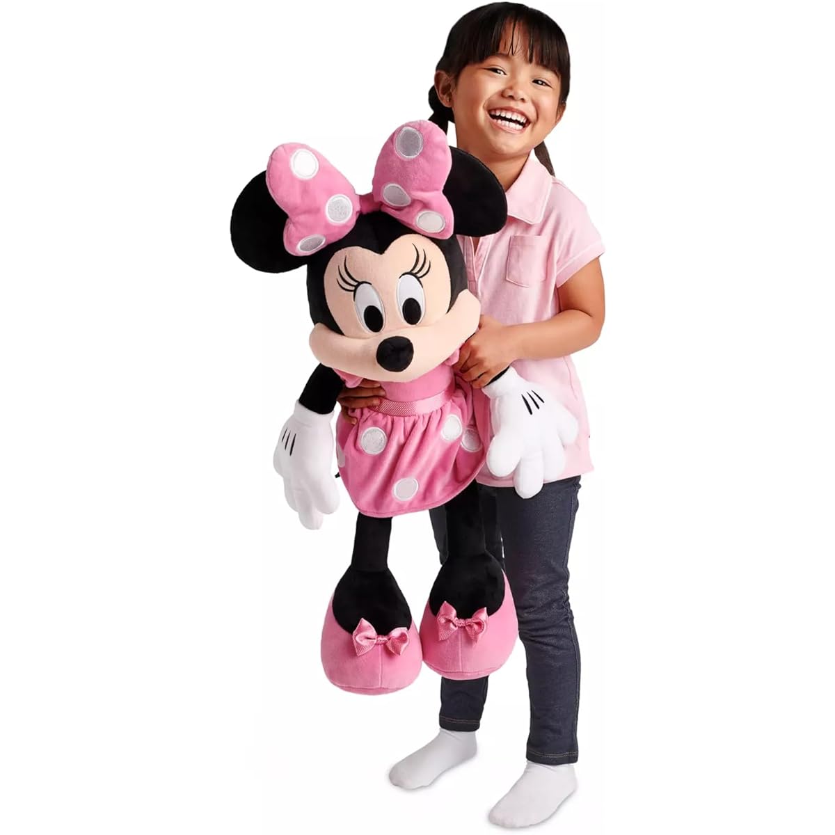 DisneyStore Disney Minnie Mouse Plush Minnie Mouse Large Plush Pink 27 inch 2018 Parallel import goods