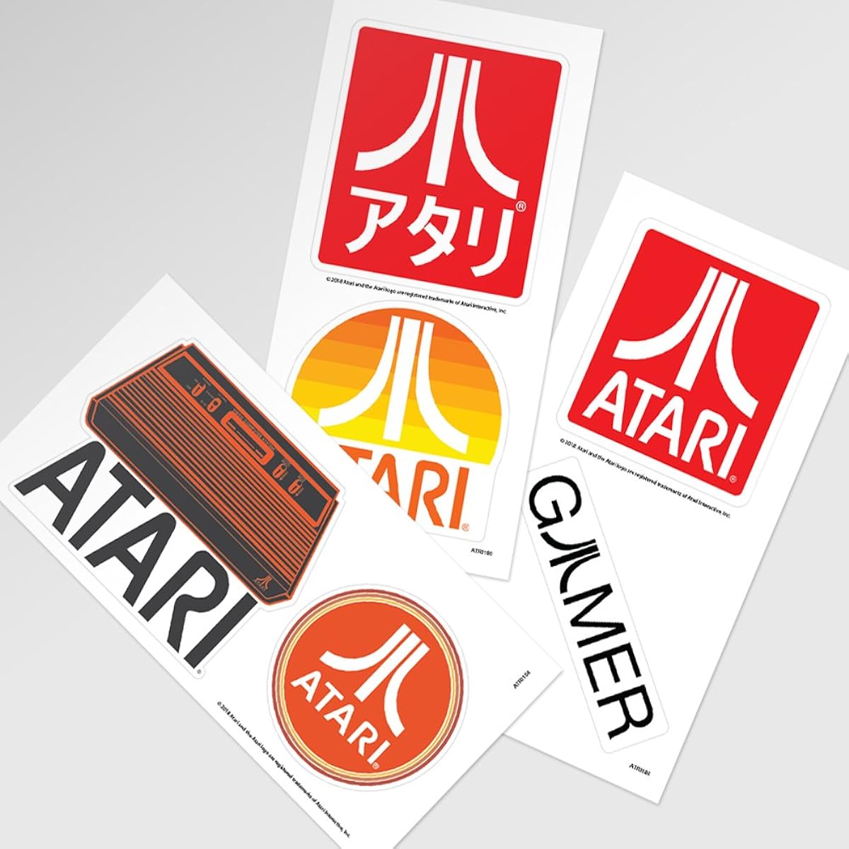 Popfunk Atari Classic Video Games Collectible Logo Sticker and More 4" x 8"