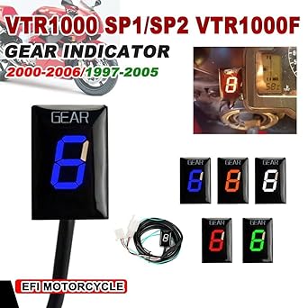 Speed Display Meter Motorcycle Gear Indicator For Honda VTR1000 VTR 1000 SP1 SP2 2000-2006 VTR1000F Firestorm Super Hawk 1997-2005 Accessories Meter