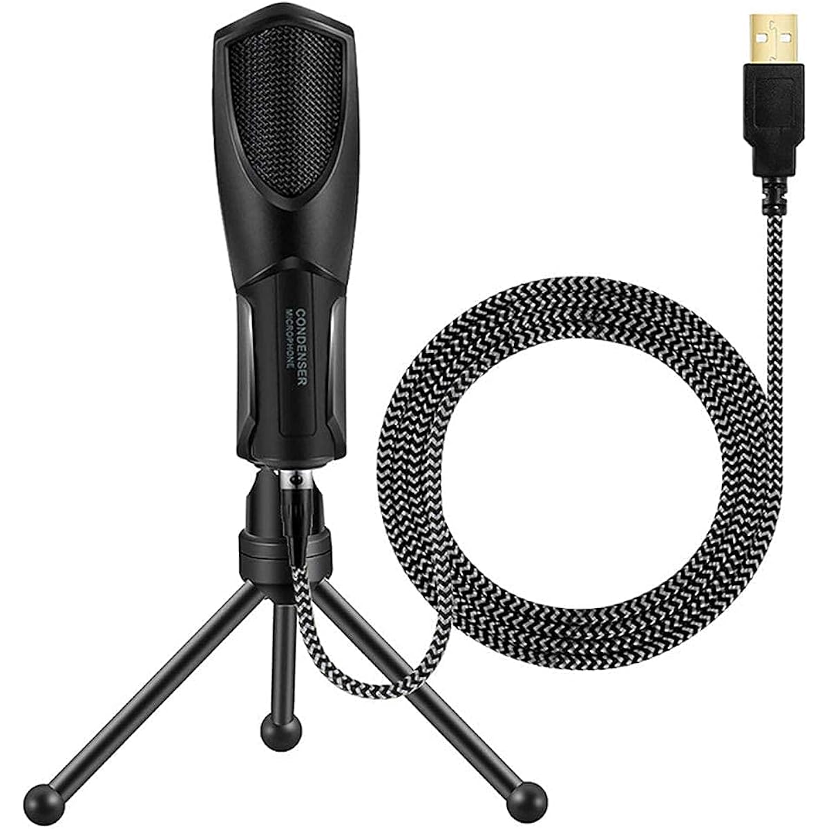 Usb Streaming Podcast PC Microphone Professional Computer Mic Studio Cardioid Condenser Kit Sound Card Desktop Stand Shock Mount for Vocal Microphone