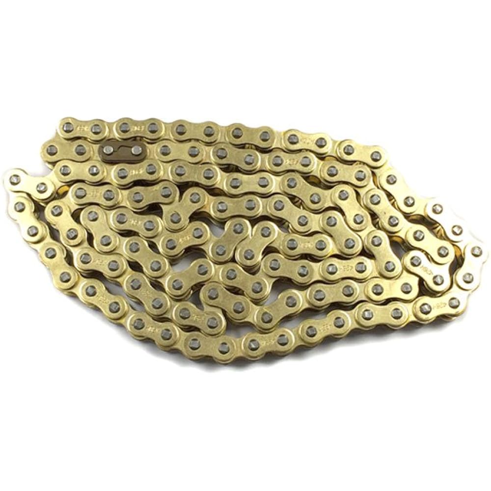 MMG 420H Standard Roller Transmission Chain 120 Links Gold Motorcycle Scooter Fits Most ATV90cc Up to 125cc TOP1 Synthetic Chain with Wax