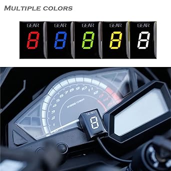 Speed Display Meter Gear Indicator Kawasaki ZX6R ZX-6R ZX6RR ZX-6RR ZX10R ZX-10R Z750 Z1000 Z 750 1000 ER-6N ER6N Motorcycle Gear Display Meter