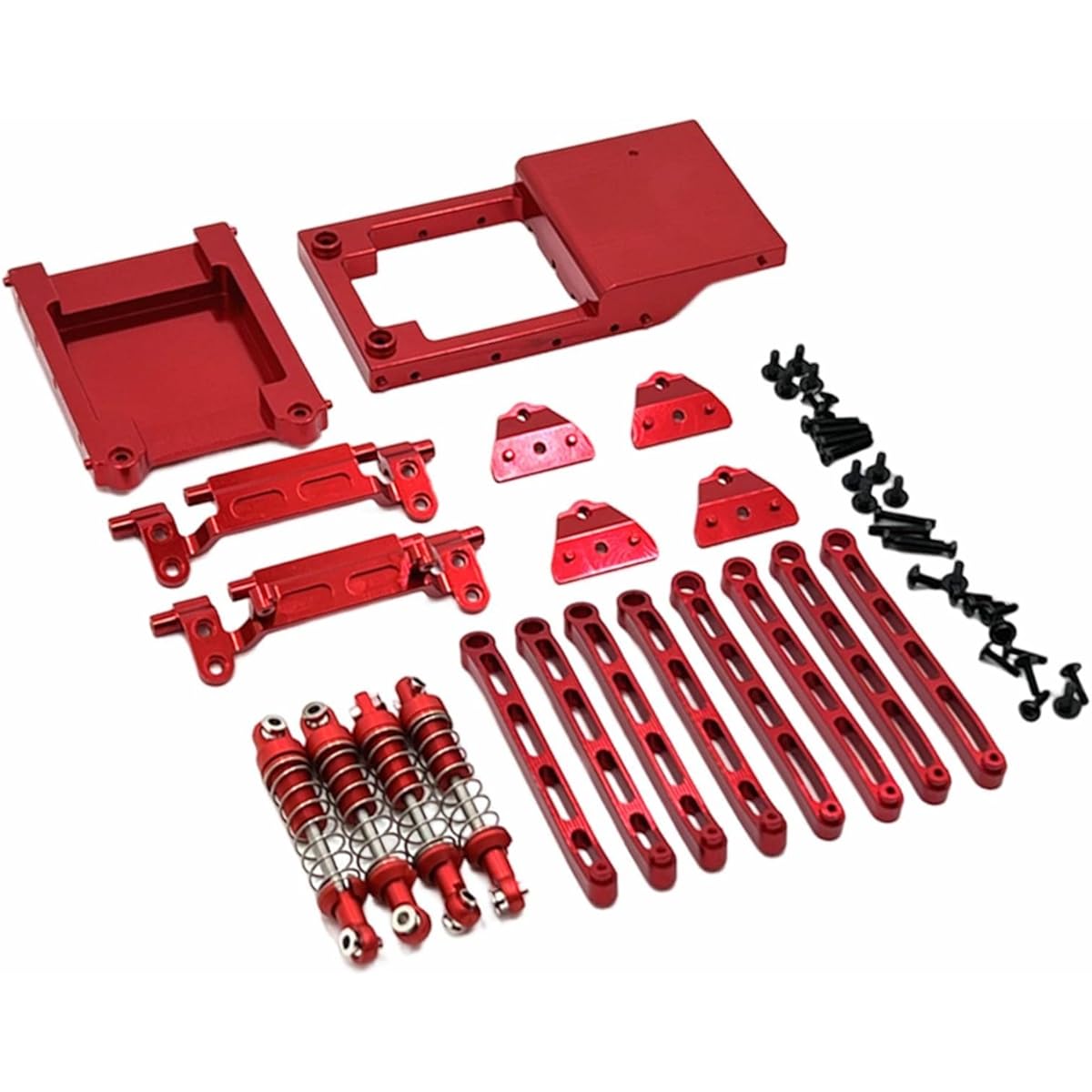 Tadill RC Upgrade Parts Accessories Pull Rod Replacement MN78 Hobby Parts Replacement, Red