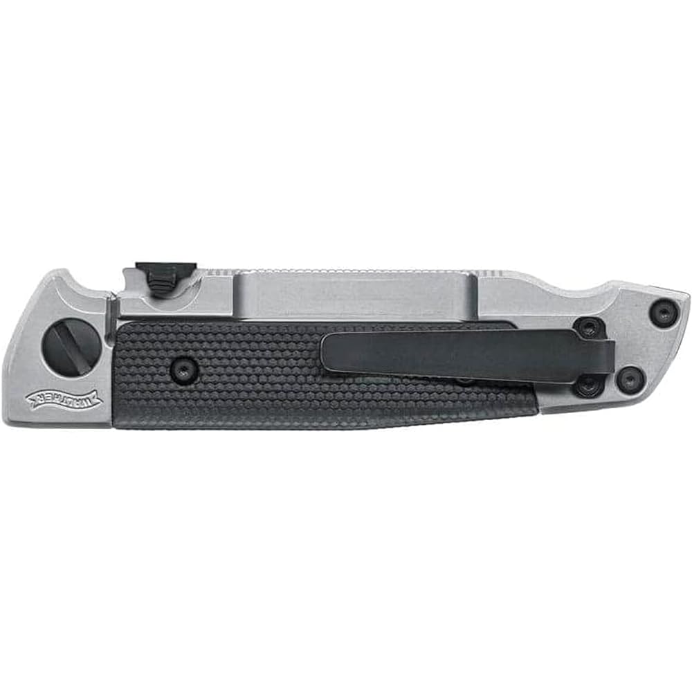 [Domestic regular product] UMAREX WALTHER Q5 FRAME FOLDER SATIN folding knife mountain climbing outdoor camping survival D2 steel material UMA50857