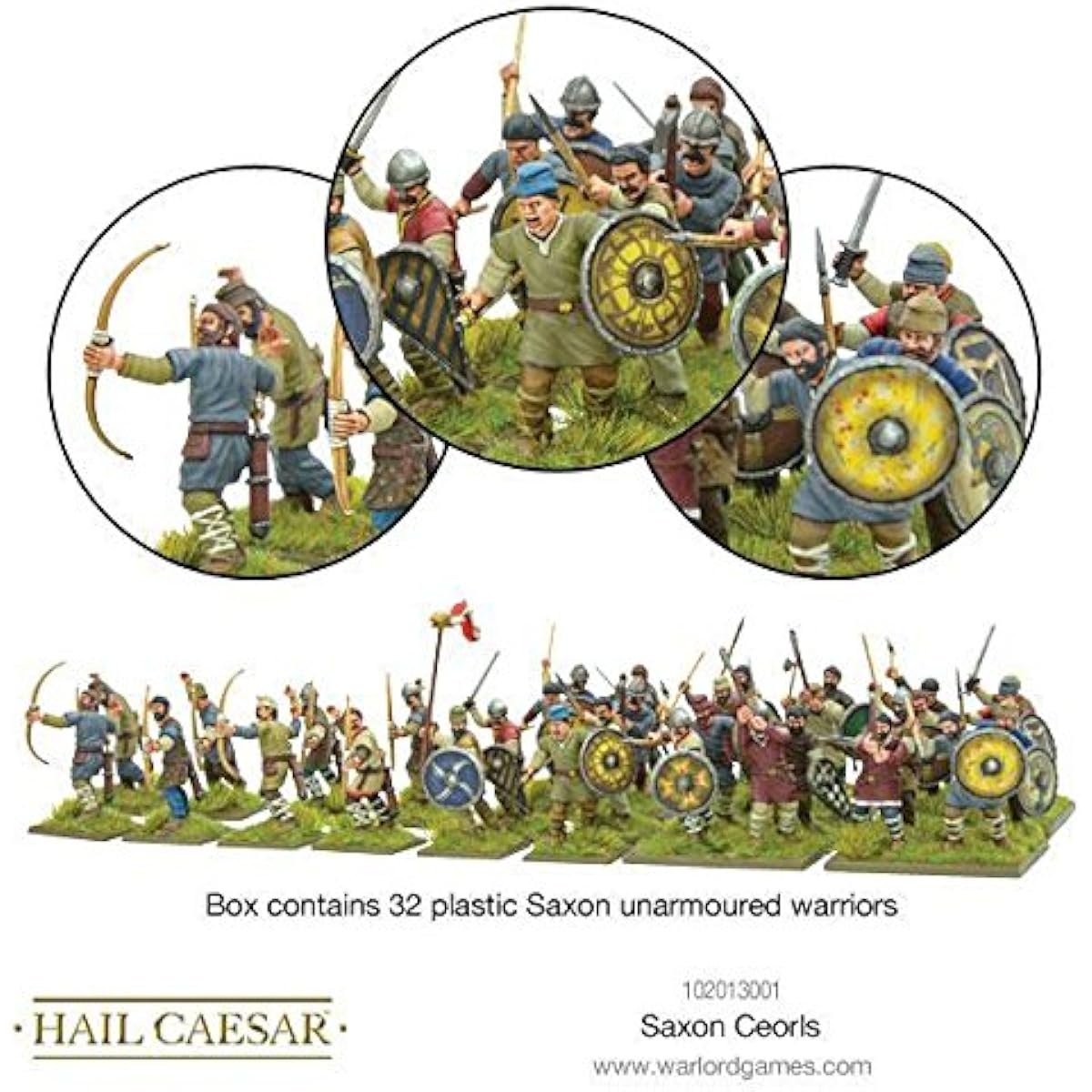 Warlord Games, Hail Caesar - Saxon Ceorls - Wargaming miniatures