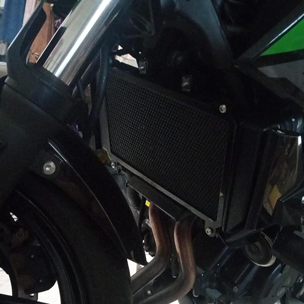 Xitomer Aluminum Radiator Guard 2023 NINJA400 Radiator Guard Z400 2018 2019 2020 Radiator Cover Compatible with NINJA 250 2018 2019 Z250 2018 2019 Radiator Grill (Black)