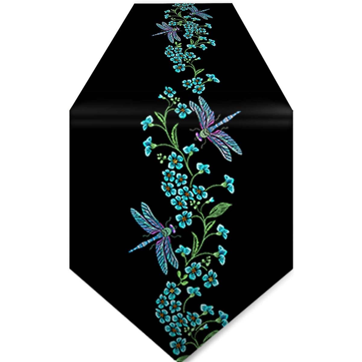 Black Table Runner Christmas Theme - Christmas Table Runner 90" Long Winter White Wedding Decorations Holiday Silver Table Runner Dining Room Table Decor Christmas Table Decorations