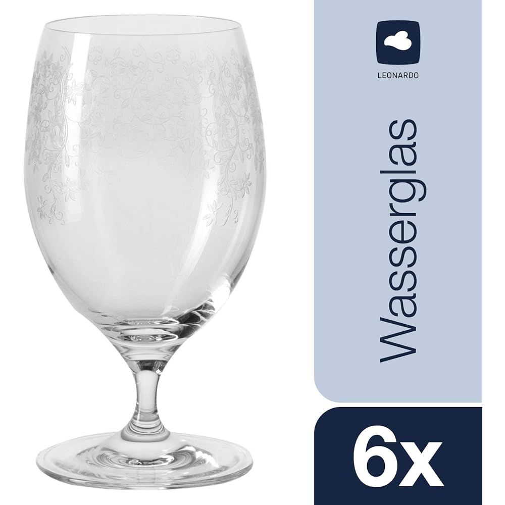 LEONARDO Tumbler Clear Size:∅8×H15cm Water Glass 380ml Chateau 061620 6 pieces