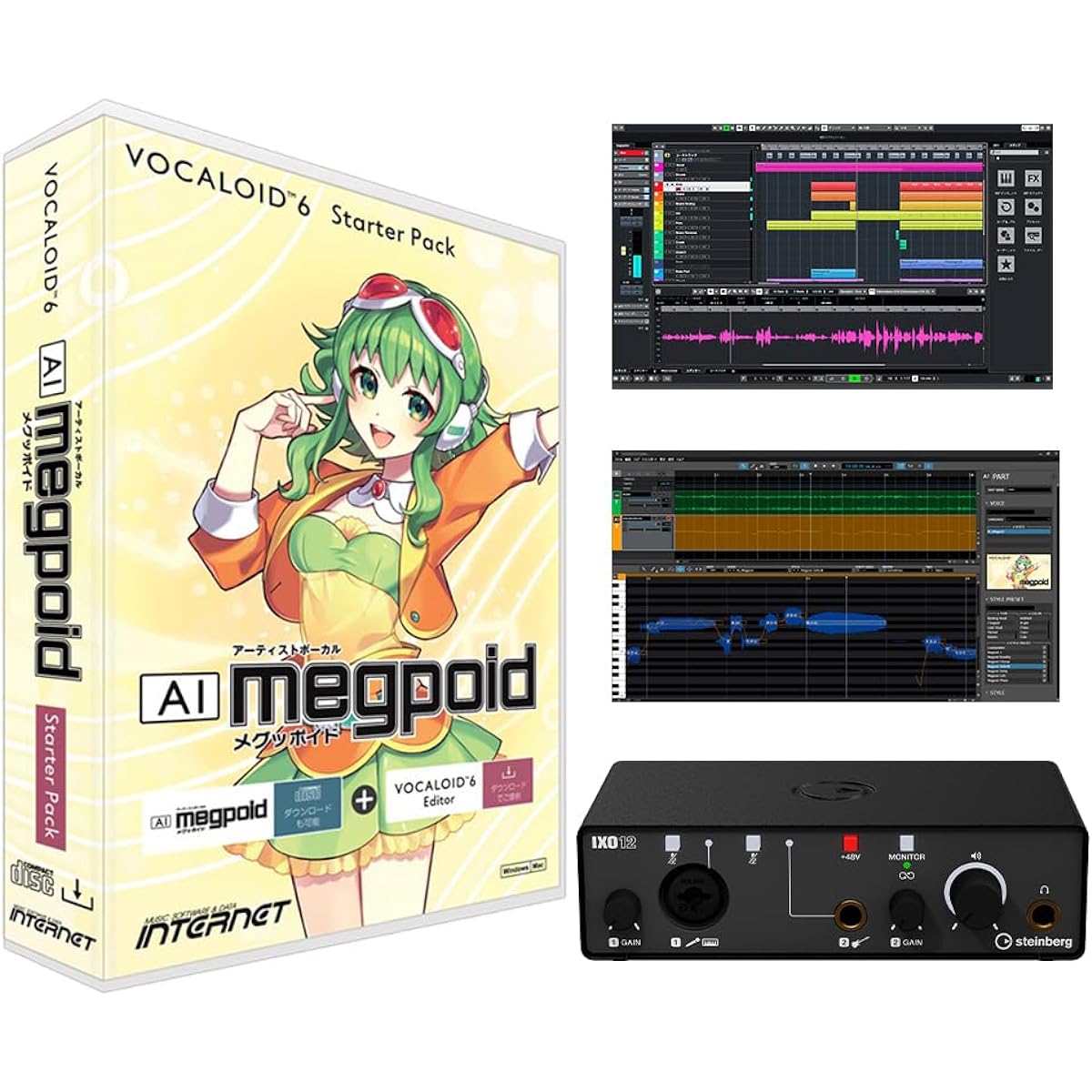 INTERNET VOCALOID6 AI Megpoid(GUMI) Vocaloid Easy Starter Set