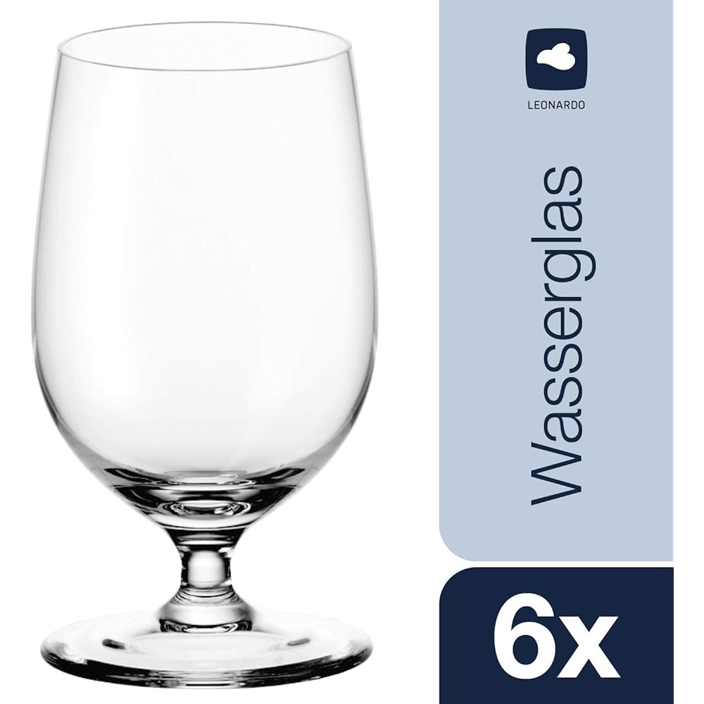 LEONARDO Tumbler Clear Size:∅7×H13cm Water Glass 300ml Ciao+ 061453 6 pieces