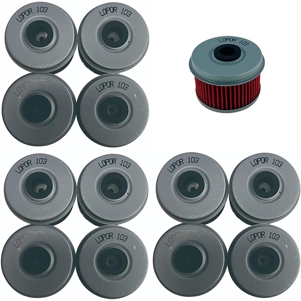 13pcs Motorcycle Oil Filter Compatible with CRF250 L/LA-H, J, K, L RL/RLA-H, J, K, L Rally 17-20 CB300 F/FA-H, J 17-18 CRF300 L 21-22
