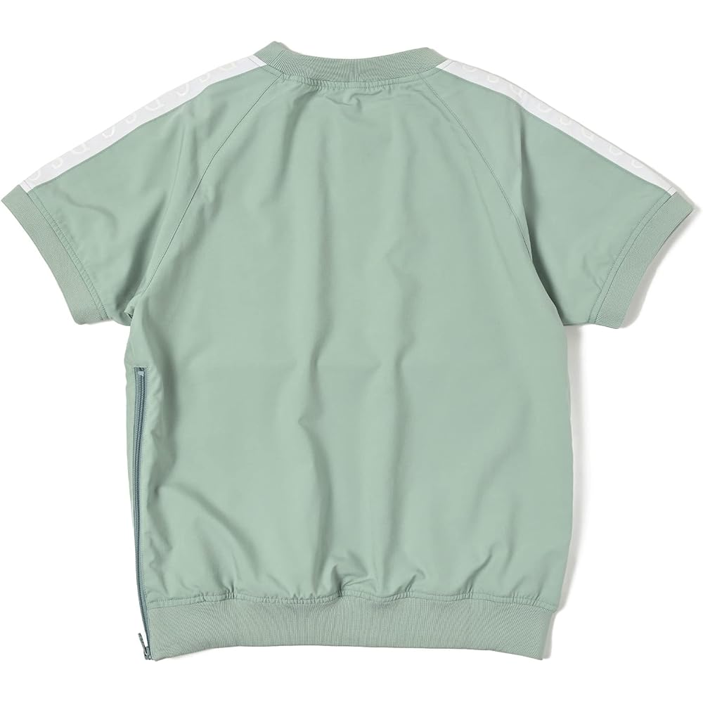 [Delsol] 7763 GRN Lined Mesh Short Sleeve Pullover Delsol Golf Golf Wear Women's Spring Summer Outerwear Sneed Jack Blouson Green M L LL 3L Large Size Loose Women's Tops