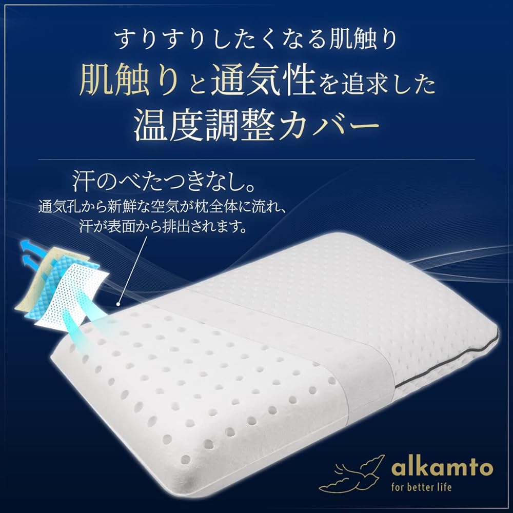 alkamto Travel & Camping Pillow, Low Resilience Pillow, Uses Memory Foam Manufactured by German BASF [Enjoy a Quality Sleep While Traveling or Camping] Outdoors, Sleeping in the Car, or Sleeping in a Tent (White)