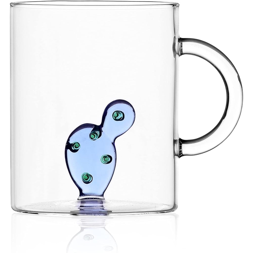 ICHENDORF Mug Cactus and Blue Flower blue flower 09352107-CN