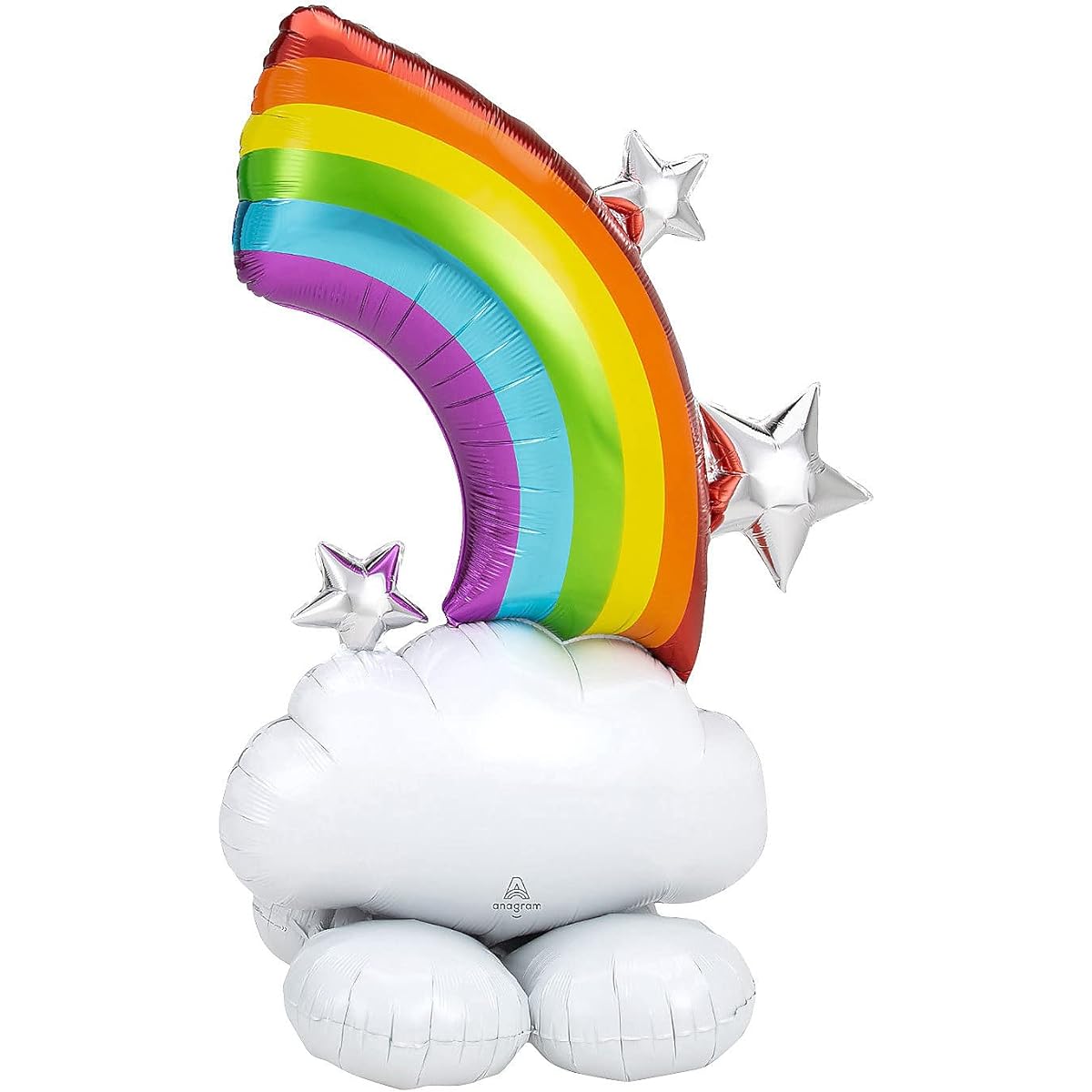 Rainbow 52 inch Mylar balloon