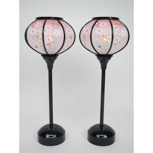 Parts sold Cordless lantern "Miyuki Weeping Cherry Blossom" Snow lantern (LED) Hina doll accessories (29cm)