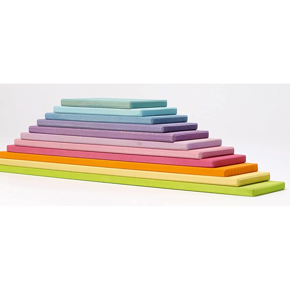 GRIMM'S Toys Educational Toys Building Blocks Interior Figure Play Pastel Building Board SH10667