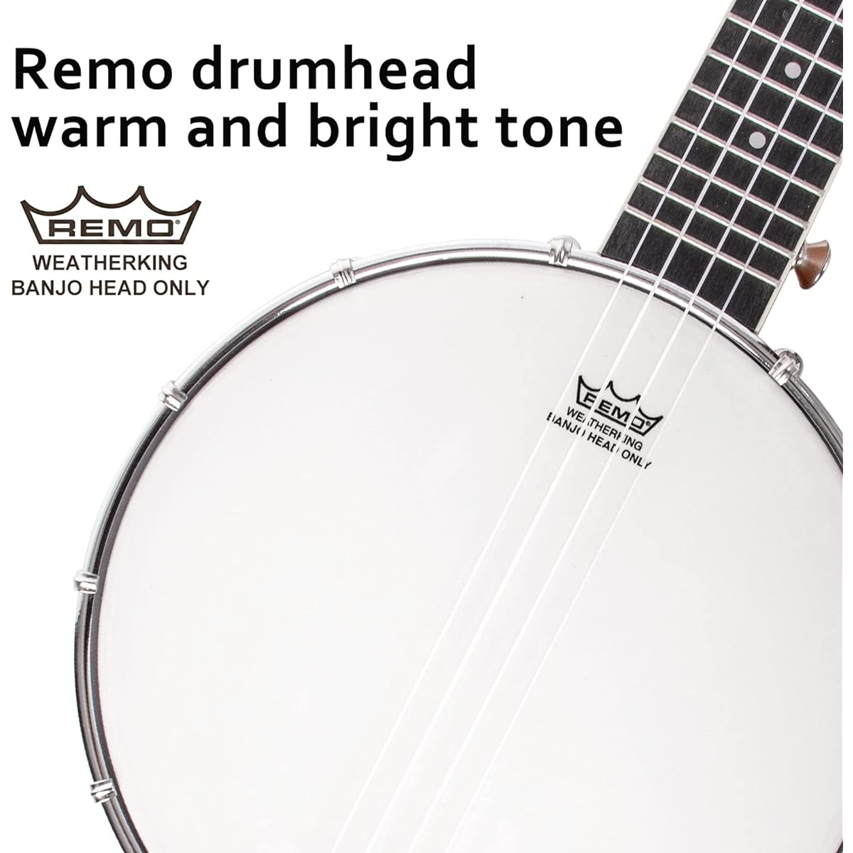 Banjolet Sapele Travel Banjolet 26 Inch 4 String Lotmusic Remo Drum Head Open Back Beginner Kit Extra String Allen Wrench Tuner Sandpaper Ruler Bag