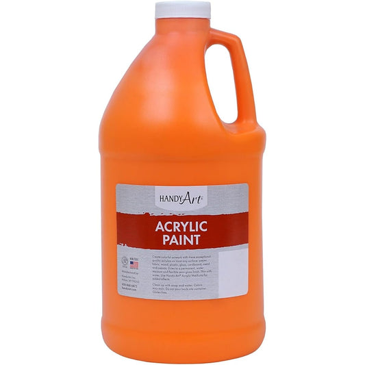 Handy Art Acrylic Paint Half Gallon - Chrome Orange