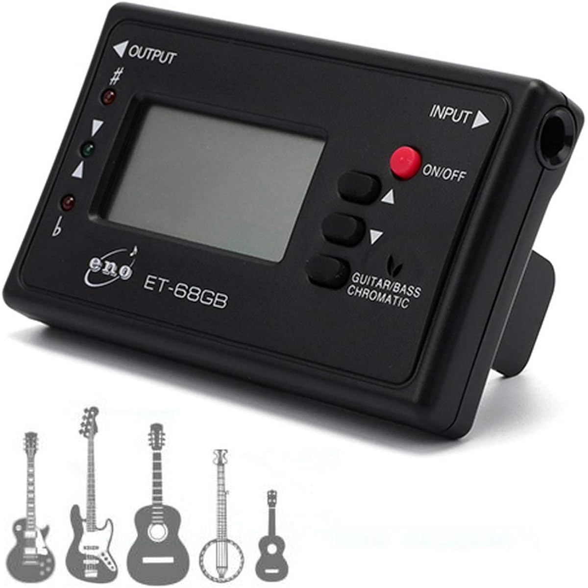 AyeVision Chromatic Tuner for Guitar Electric Bass Mandolin Ukulele Violin Banjo Cello