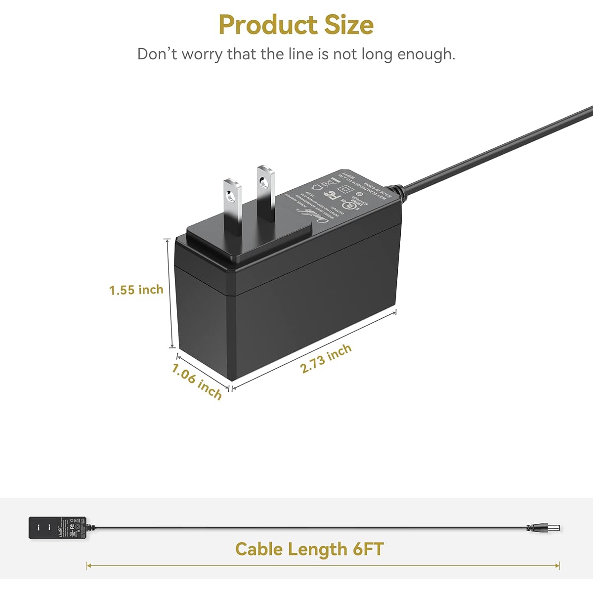 Omilik 9V 6ft AC Adapter Power Cord Replacement for Schwinn A10 A15 A20 A25 120 130 240 227P 213 220 223 230 PT101 Exercise Bike Gold's Gym Cycle Trainer 400 R Ri 300 Ci Bicycle Charger